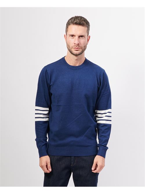 Pull col rond Richmond avec logo RICHMOND X | UMA24101MADRESS BLUE